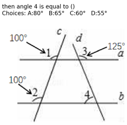Visual Math Angle Caculation